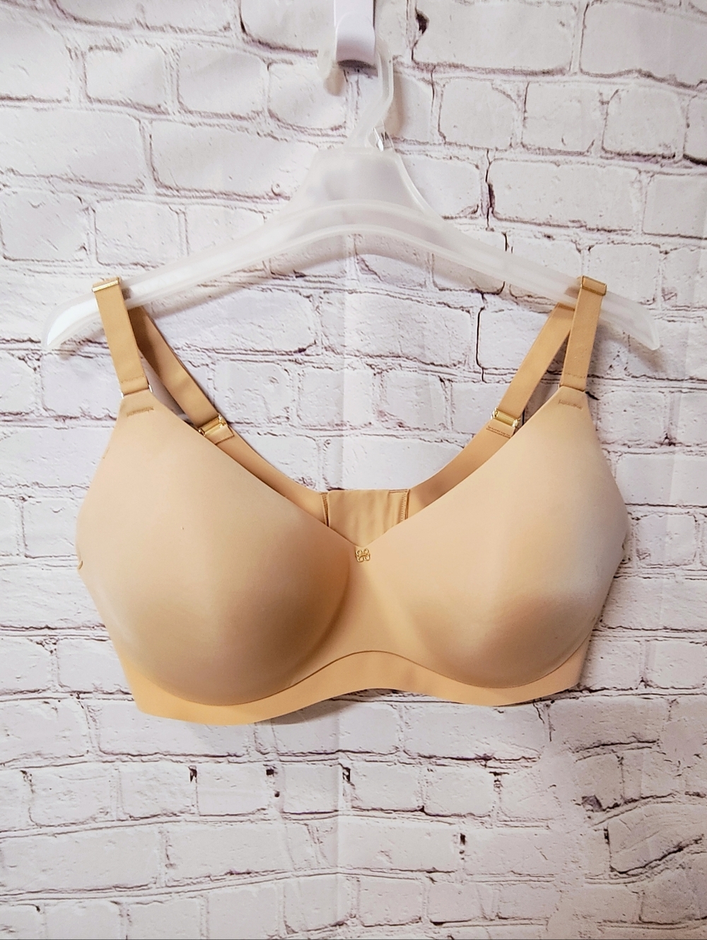 HoneyLove Cloud Embrace Beige Wirefree Padded Bra Seamless 42DD